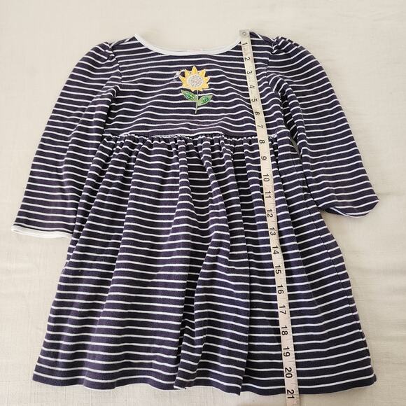 Vintage Y2k Gymboree Striped Sunflower Dress 4t - Picture 3 of 6